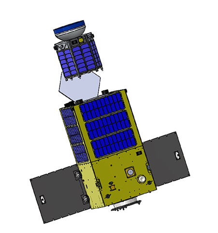 2017年に打ち上げ予定の「ADRAS-1」コンセプト（画像提供：ASTROSCALE）